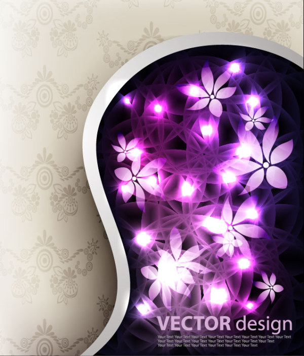 Dream flower background 2 vector