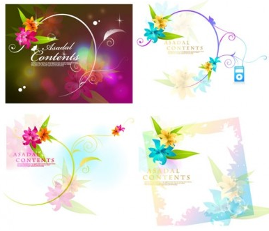 Dream flowers 02 vectors graphics