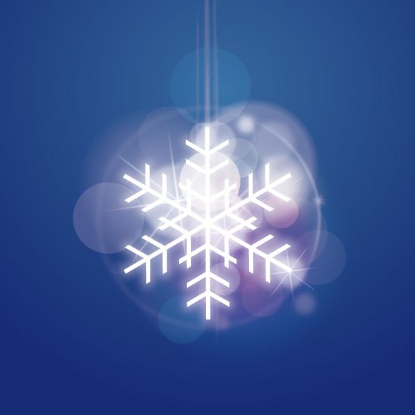 Dream snowflake background vector