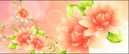 Dream with flowers vector