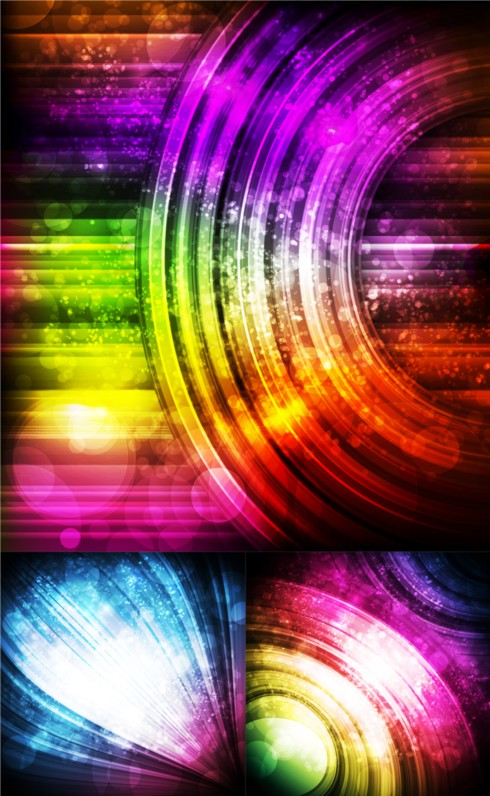 Dynamic colorful background vector