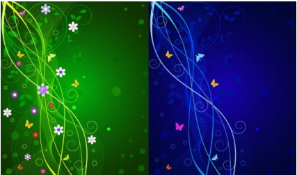 Dynamic lines butterfly pattern shiny vector