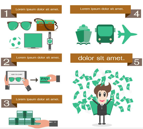 E-commerce Set vector graphics