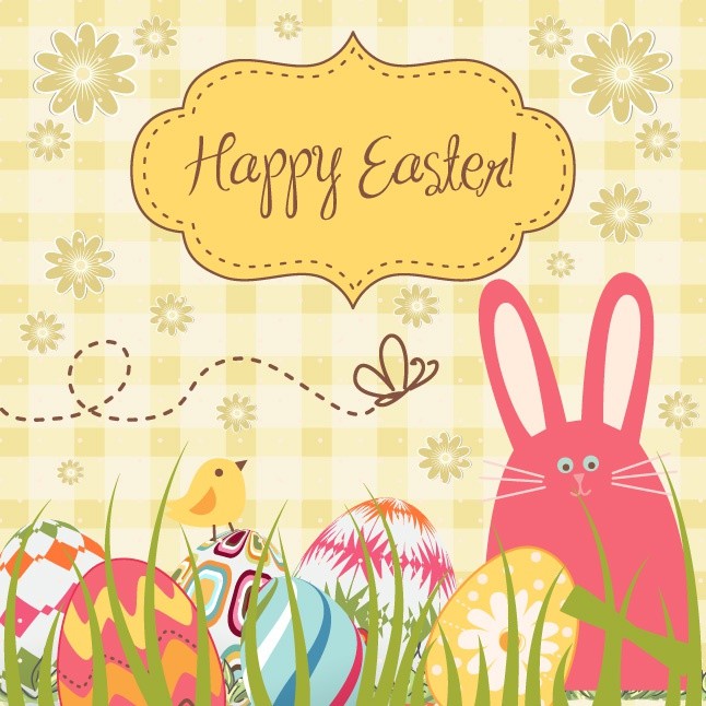 Easter Background vector free download