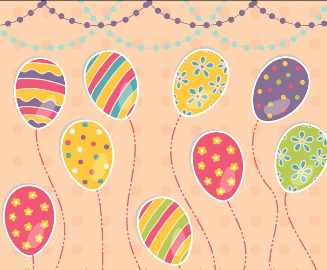 Easter Background vector design