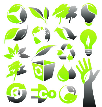 Eco Green Icons 11 vectors