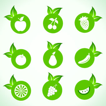 Eco Green Icons 2 vector graphics