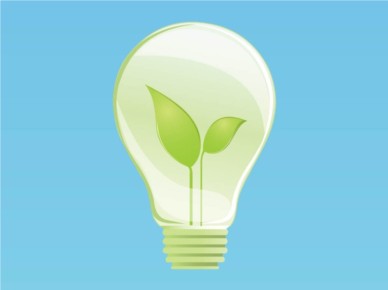Eco Lightbulb vector