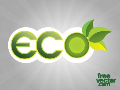 Eco Sticker vector