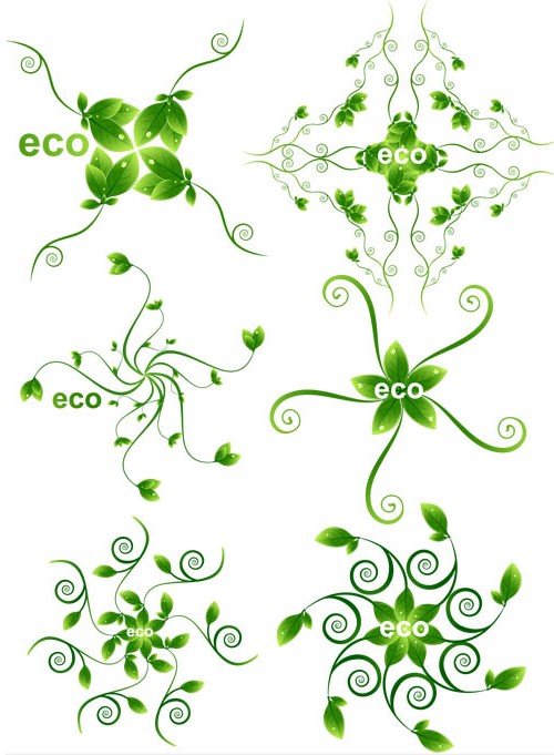 Ecology Logotypes vector