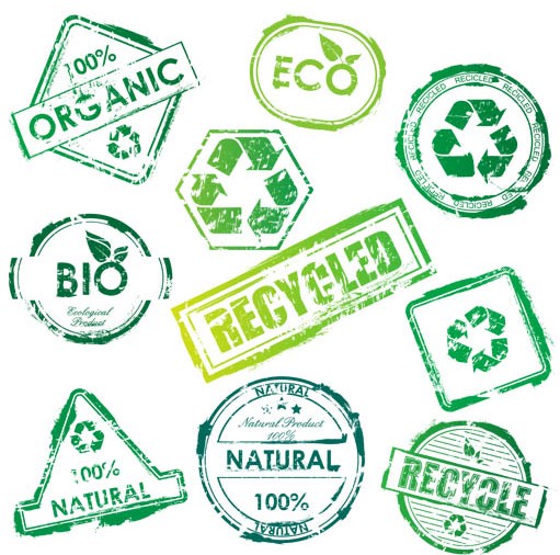 Ecology Stamps vector
