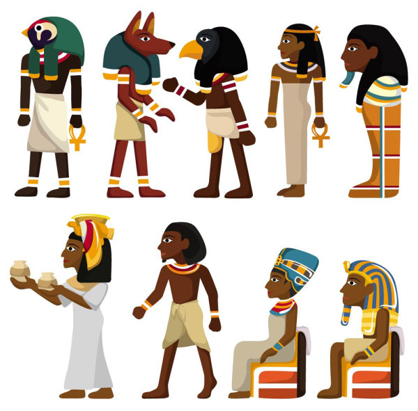 Egypt characters vector