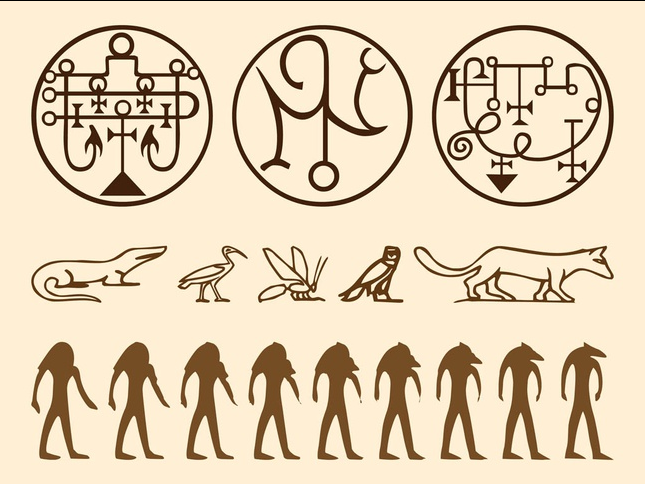 Egyptian Symbols Graphics vector