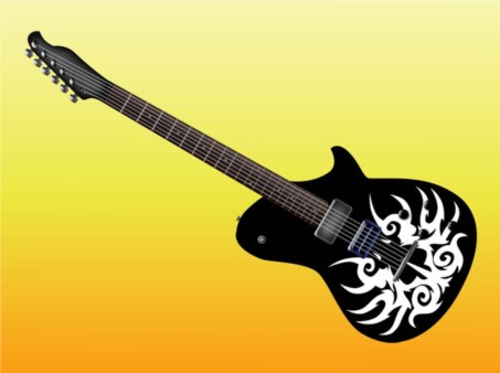 Electric Guitar Design design vector