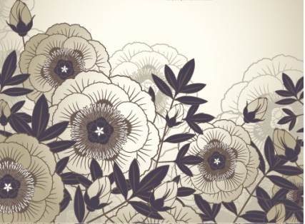 Elegant floral background 03 set vector