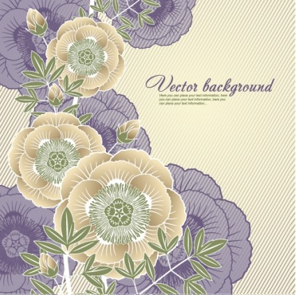 Elegant floral background 03 vector