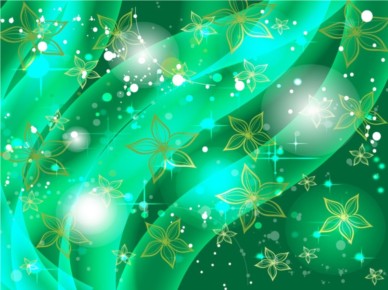 Emerald Floral Background vector