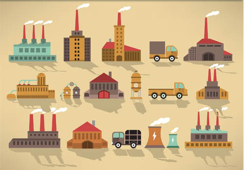 Energy and Industry Icons vector