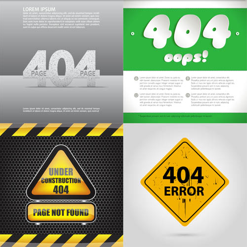 Error Page Backgrounds vector