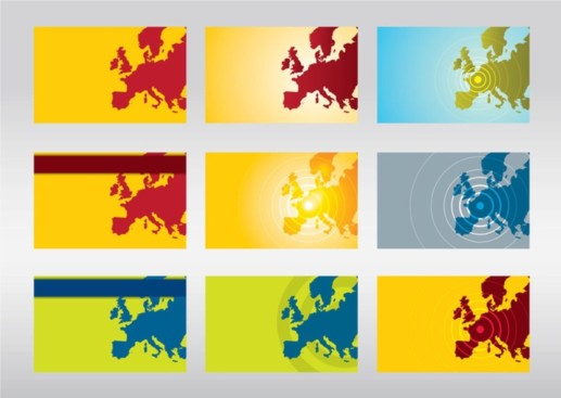 Europe Vector Maps set