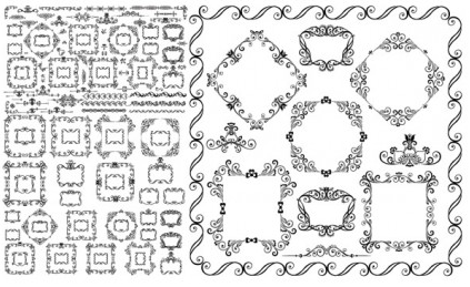 Europeanstyle lace vector
