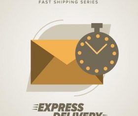 Express delivery poster template vectors design 13