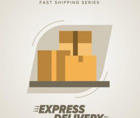Express delivery poster template vectors design 14