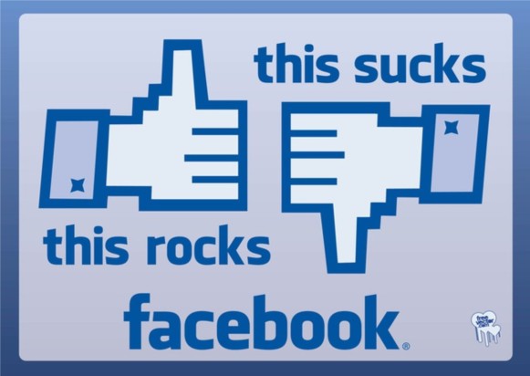 Facebook Like Dislike set vector