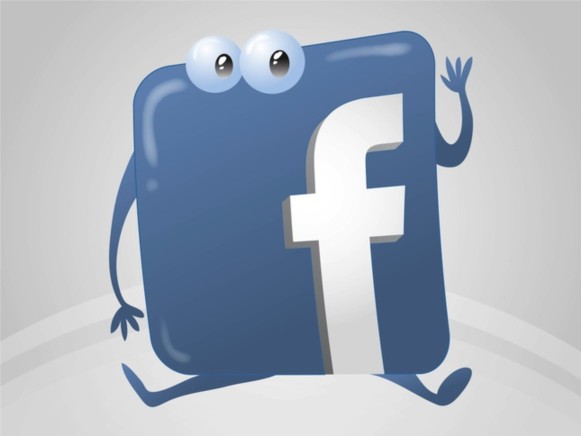 Facebook Logo Cartoon vector free download