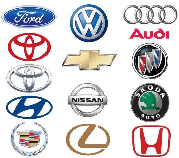 Famous Car Brand Logos vectors