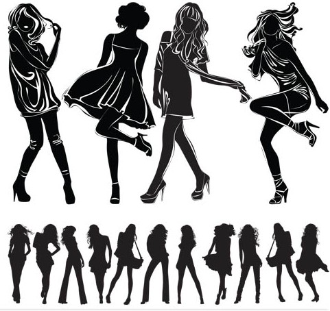 Fashion Girls graphic vector