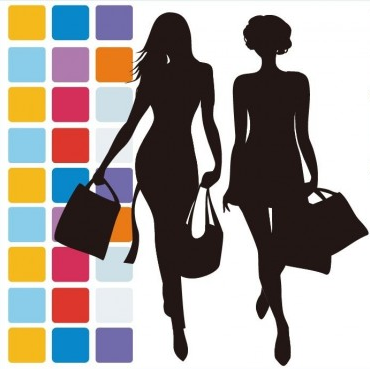 Fashion Shopping Illustration set vector