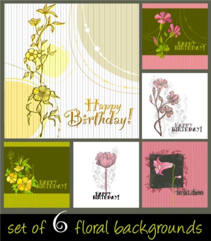 Fashion and elegant Hand drawn floral background vector