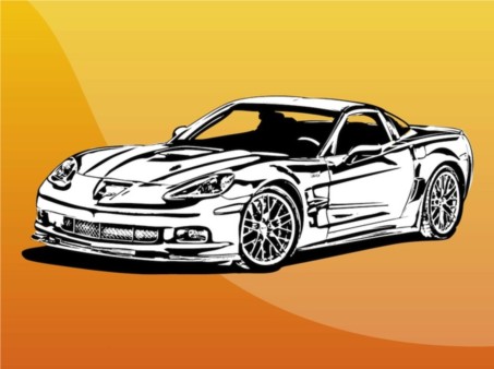 Fast Car Illustration vector