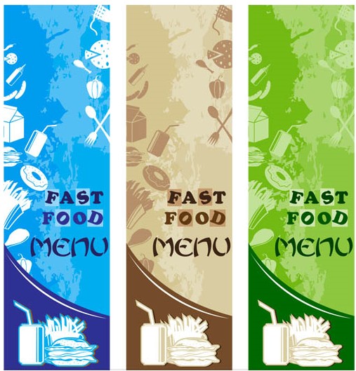 Fast Food Banners vector