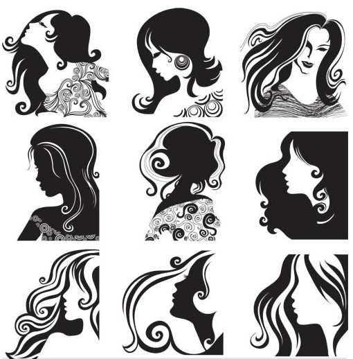 Female Faces free vector