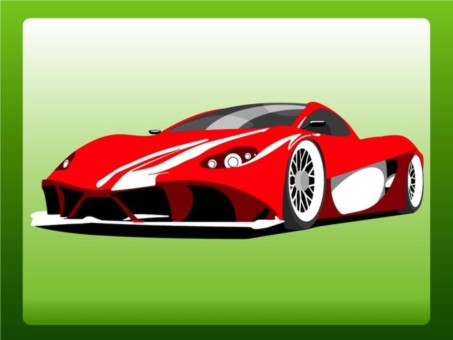 Ferrari Berlinett design vectors