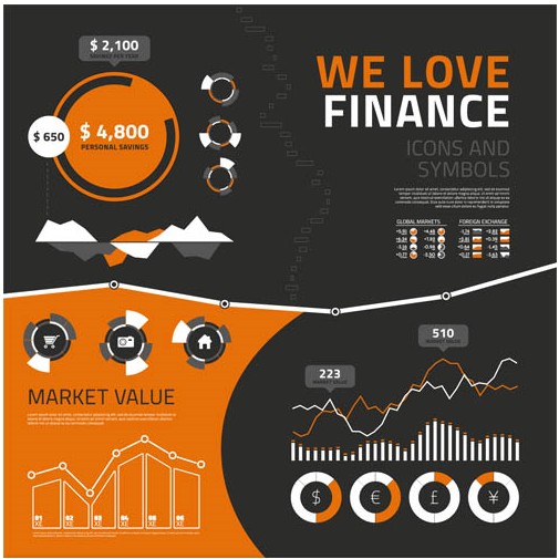 Finance Icons design vector