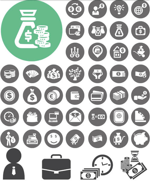 Finance Icons free vector