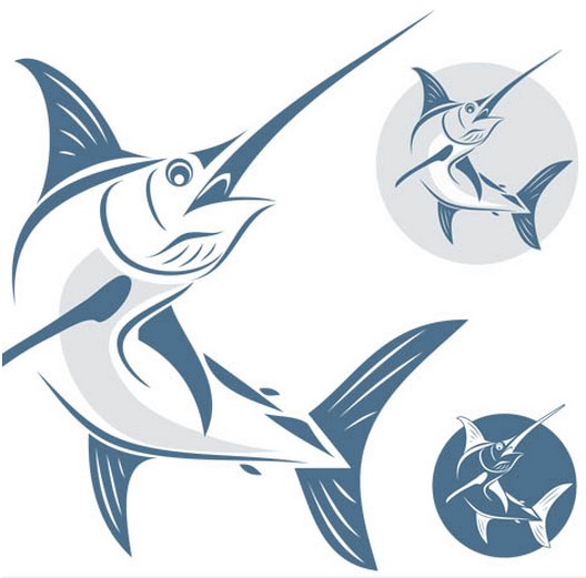 Fish Symbols free vector