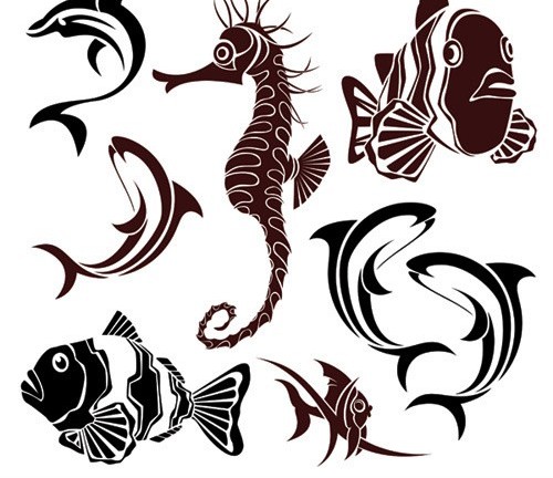 Fish in cartoon vectors graphic