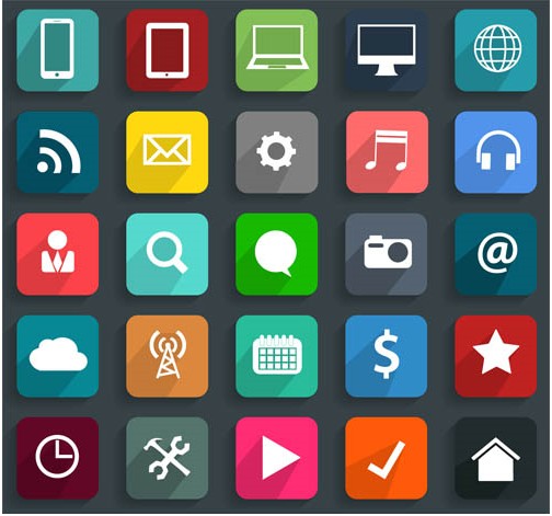 Flat Icons graphic vector