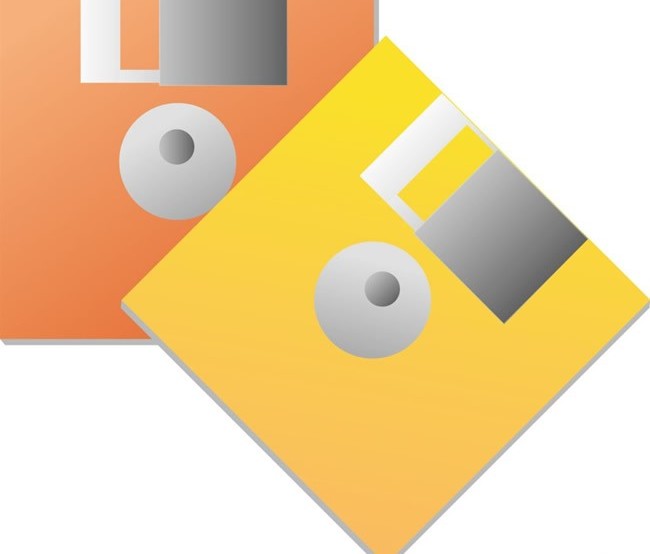 Floppy disk design vector