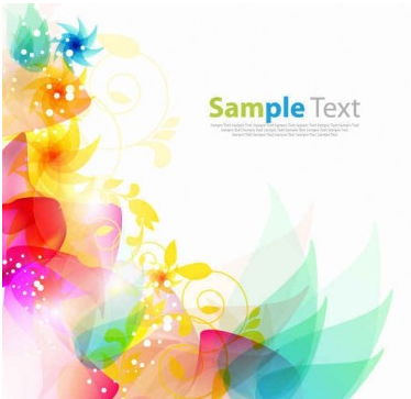 Floral Abstract Background design vector