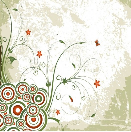 Floral Background free vector
