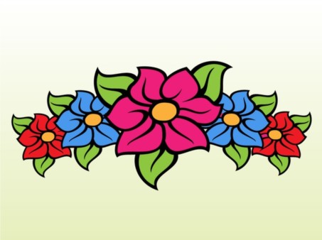 Floral Band Cartoon design vector