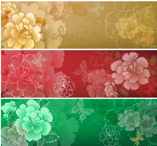Floral Banners vector