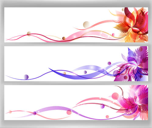 Floral Banners free vector