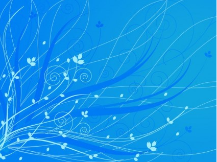 Floral Blue Abstract Graphic vectors graphic