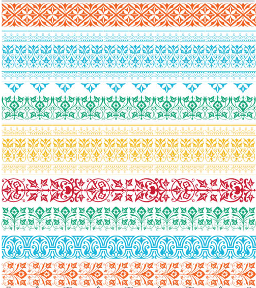 Floral Borders 2 vector material